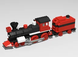 Western Train Locomotive and Tender Motorized