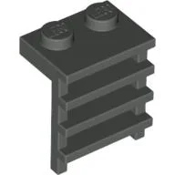 Plate Special 1 x 2 with Ladder / Dark Gray