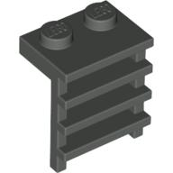Lego Plate Special 1 x 2 with Ladder / Dark Gray