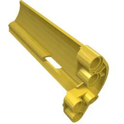 Technic Panel Fairing #21 Large Long, Small Hole, Side B / Yellow