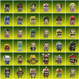 Mighty Morphin Power Rangers Complete Brickheadz Collection