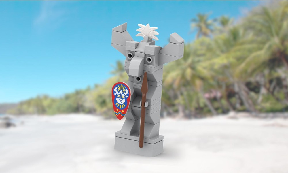 Lego King Kahuka Islander Statue