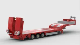 Low bed trailer