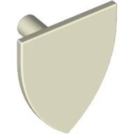 Lego Shield Triangular / Glow in Dark White