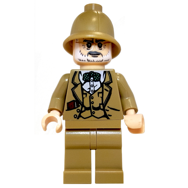 Lego Henry Jones Sr. in Dark Tan Pith Helmet