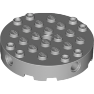 Lego Brick Round 6 x 6 with 4 Side Pin Holes and Center Hole