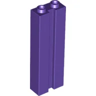 Brick Special 1 x 2 x 5 with Groove / Dark Purple