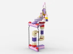 Tensegrity Sculpture - Float Pink Castle