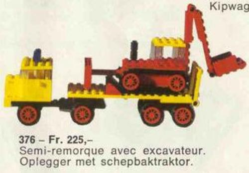 Lego Low-Loader with Excavator