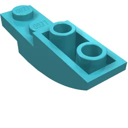 Brick Curved Inverted 4 x 1 / Medium Azure