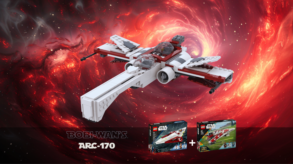 Lego Bobi-Wan's ARC-170 - 75333+75388 alternative