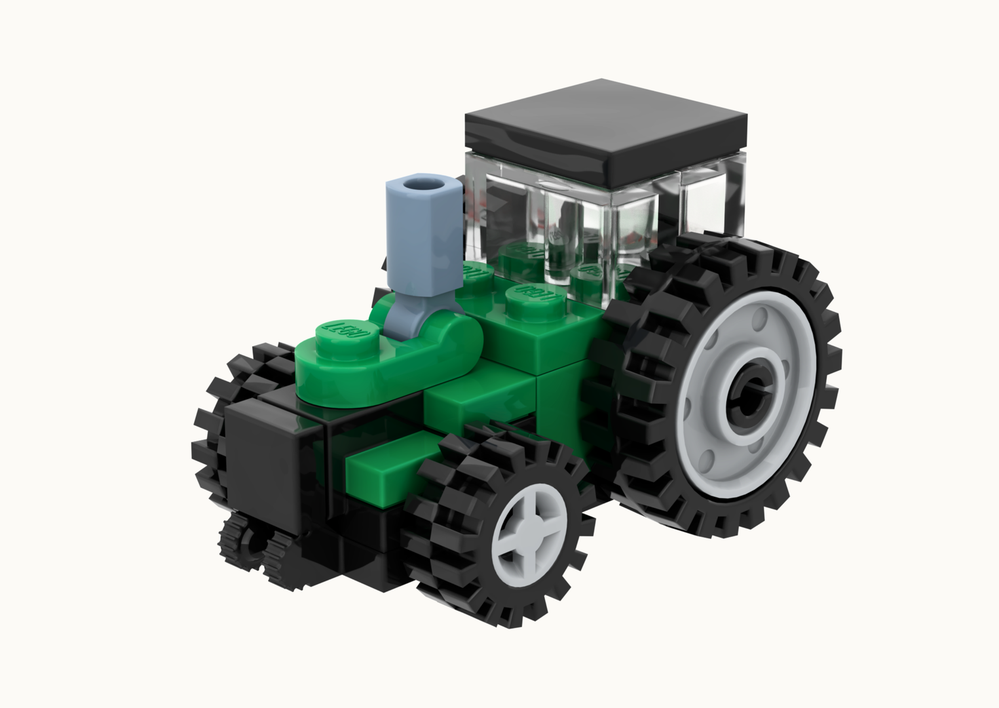 Lego Green Tractor - Advent Calendar Day 17