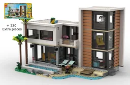 MOC - back of the modern house - Compatible with Set 31153