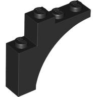 Lego Brick Arch 1 x 4 x 3 / Black