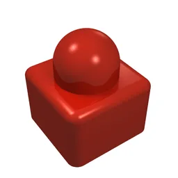 Primo Brick 1 x 1 / Red