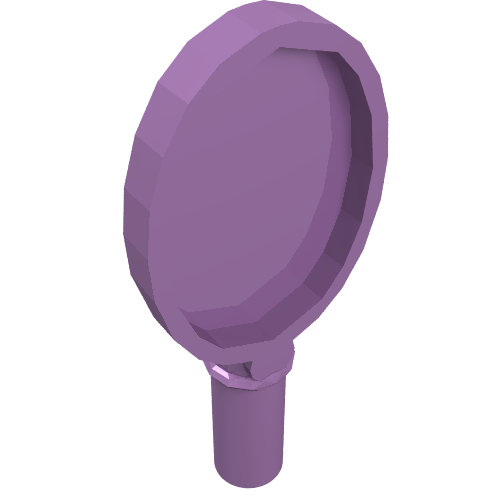 Lego Equipment Hand Mirror with Heart on Reverse [Hair Accessory] / Medium Lavender