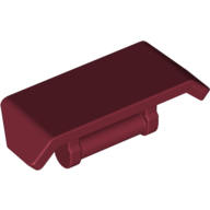 Lego Spoiler 2 x 4 with Handle [Plain] / Dark Red