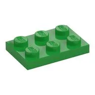 Plate 2 x 3 / Bright Green