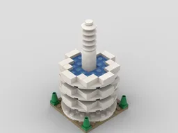 Skyscraper with pool