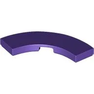 Tile 3 x 3 Curved, Macaroni / Dark Purple