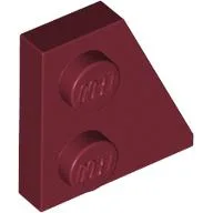 Wedge Plate 2 x 2 Right / Dark Red