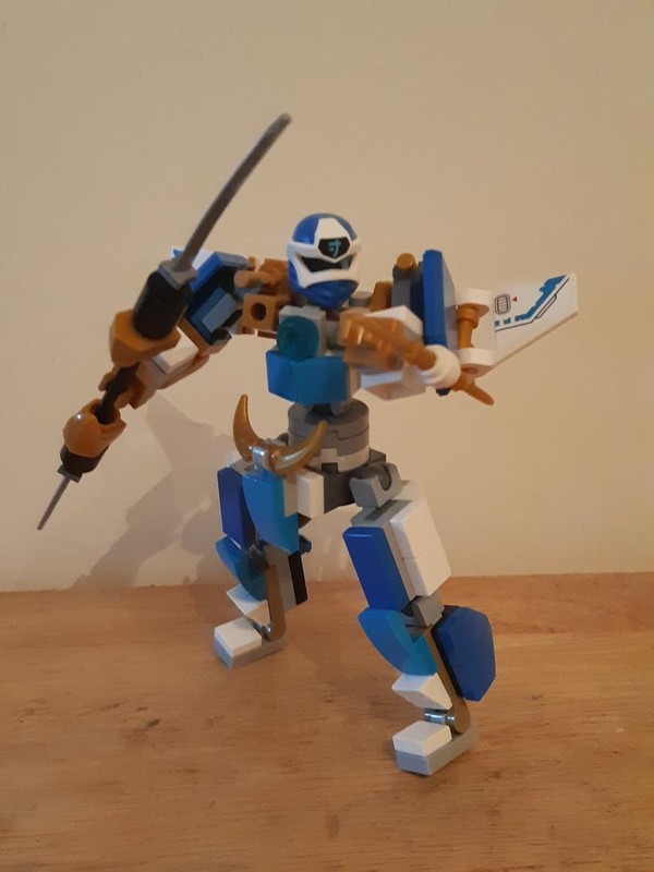 Lego Blue Ninja Ninjago Mini Mech Figure