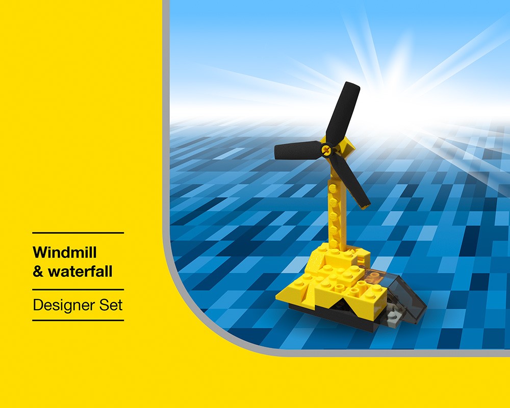 Lego Windmill and waterfall