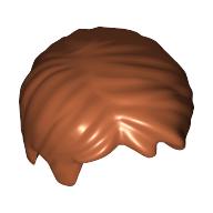 Lego Hair Short, Tousled with Side Part / Dark Orange