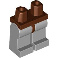 Lego Hips and Light Bluish Gray Legs / Reddish Brown
