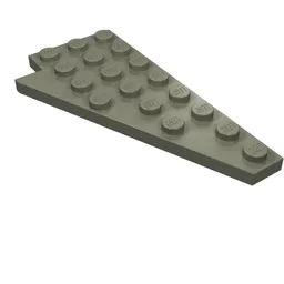 Wedge Plate 8 x 4 Wing Right with Stud Notch / Dark Gray