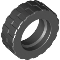 Lego Tyre 17.5 x 6 with Shallow Staggered Treads / Black