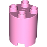 Lego Duplo Brick Round 2 x 2 x 2 / Bright Pink