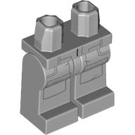 Lego Hips and Light Bluish Gray Legs with Dark Bluish Grey Cargo Pants Pockets print / Light Bluish Gray