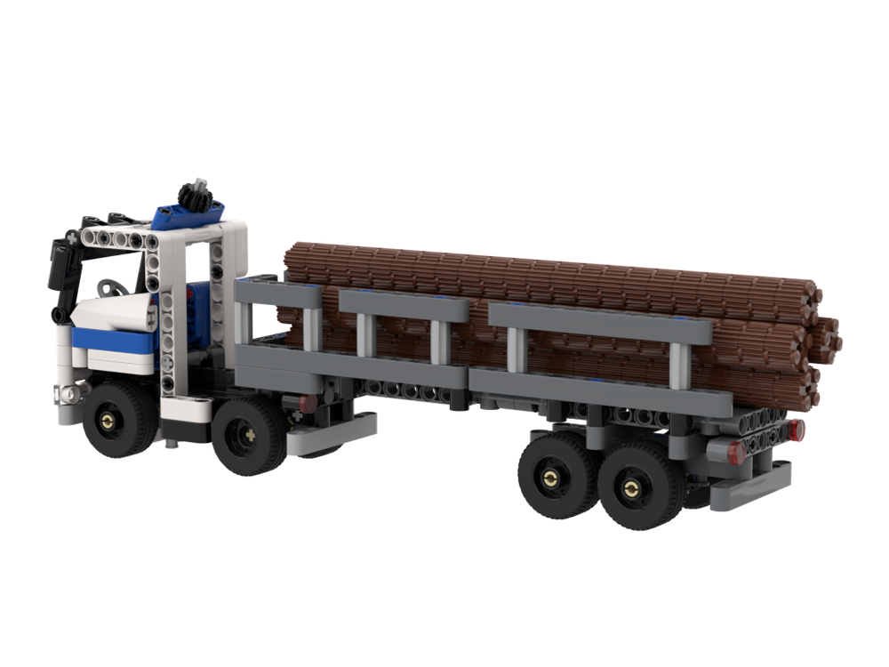 Lego Log transport semi for 42062 truck