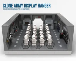 Clone Army Display Hangar - Minifigure Display - Death Star Style