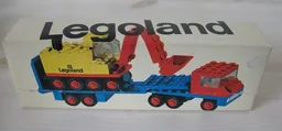 Low-Loader with 4 Wheel Excavator