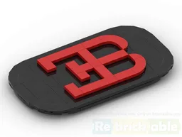 Logo BUGATTI (Black & Red)
