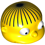 Lego Minifig Head Special, Simpsons, Ralph Wiggum / Yellow
