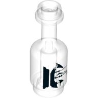 Lego Equipment Bottle with Black Ship on Pedestal Print