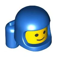 Minifig Head Special, Baby with Helmet and Airtanks, Yellow Head Pattern, Classic Face Print