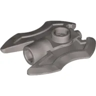 Weapon Axe Head with Twin-Blade / Flat Silver