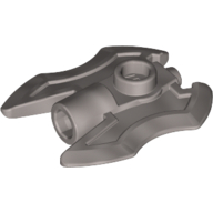 Lego Weapon Axe Head with Twin-Blade / Flat Silver