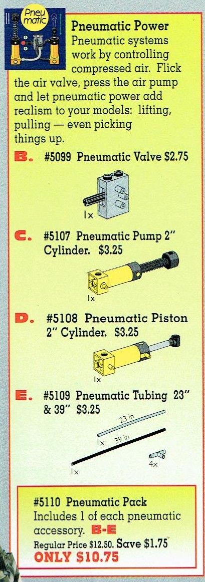 Lego Pneumatic Value Pack