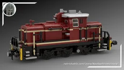 V60 German Shunter Locomotive "dark red -black" version 8W