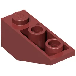 Brick Sloped Inverted 34° 3 x 1 with Internal Stopper / Dark Red