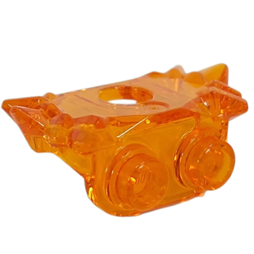 Lego Minifig Neckwear Shoulder Guards with Crystals and 2 Studs on Back / Trans-Orange