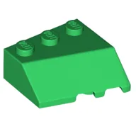 Brick Wedged, Sloped 45° 3 x 3 Left / Green