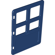 Lego Duplo Door 1 x 4 x 4 with Four Panes / Dark Blue