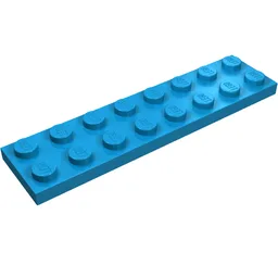 Plate 2 x 8 / Dark Azure
