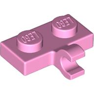 Lego Plate Special 1 x 2 with Clip Horizontal on Side / Bright Pink